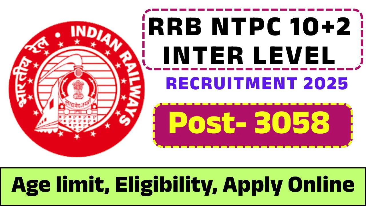 RRB NTPC 10+2 Inter Level Recruitment 2025