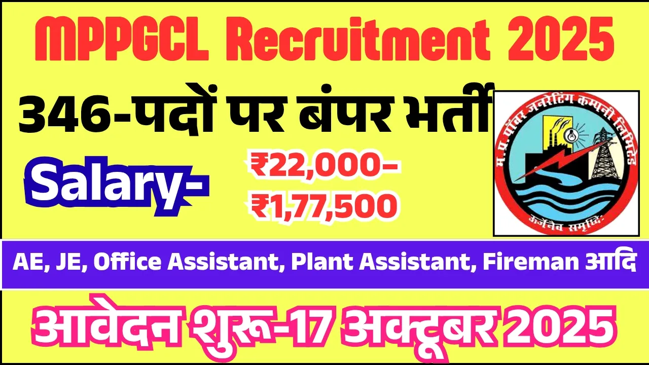 MPPGCL Recruitment 2025